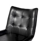 Set di 2 Poltrone Accent Wingback in Similpelle con Altezza di 35,5" e Gambe in Metallo