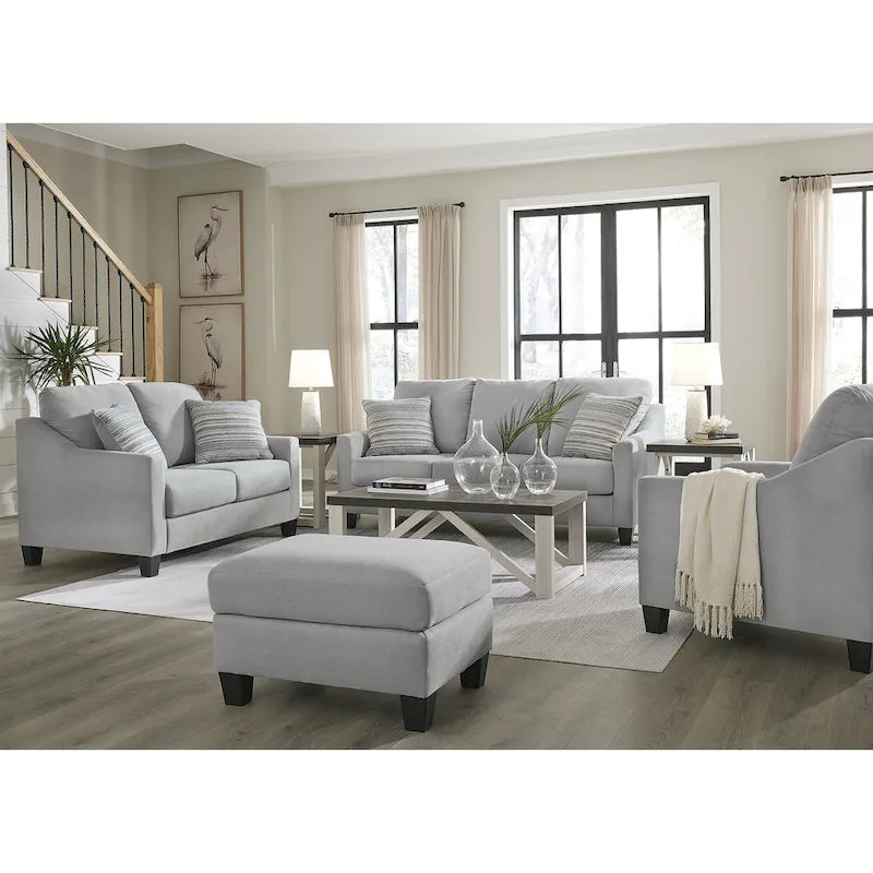  Adlai Gray 4-Piece Upholstery Package - 80 W x 39 D x 40 H