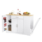 Isola da Cucina da 53 Pollici con Cassetti e Pattumiera Integrata Design Modern Farmhouse per Cucina e Sala da Pranzo.