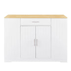 Isola da Cucina da 53 Pollici con Cassetti e Pattumiera Integrata Design Modern Farmhouse per Cucina e Sala da Pranzo.
