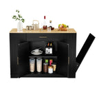 Isola da Cucina da 53 Pollici con Cassetti e Pattumiera Integrata Design Modern Farmhouse per Cucina e Sala da Pranzo.