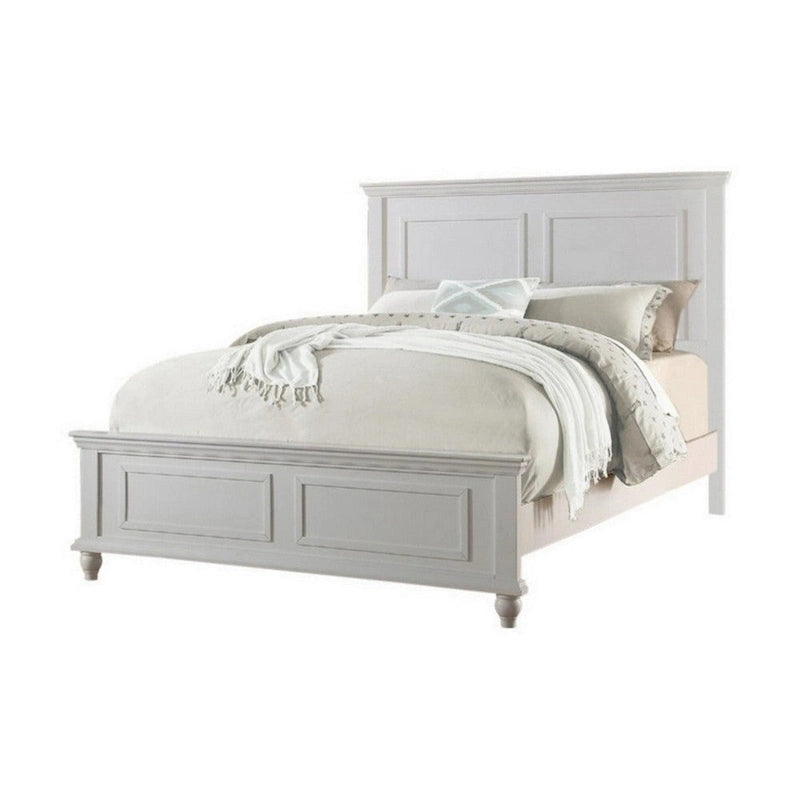 Letto matrimoniale king size in colore bianco Mobili da camera da letto Testiera con pannello alto Pediera in compensato 1 pz Telaio del letto