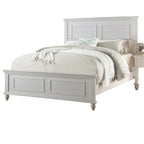 Letto matrimoniale king size in colore bianco Mobili da camera da letto Testiera con pannello alto Pediera in compensato 1 pz Telaio del letto