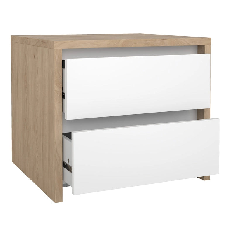 Comodino/Tavolino a 2 cassetti alto 43 cm