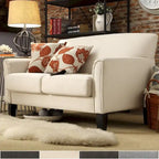 Uptown Modern Cushion Back Loveseat by 