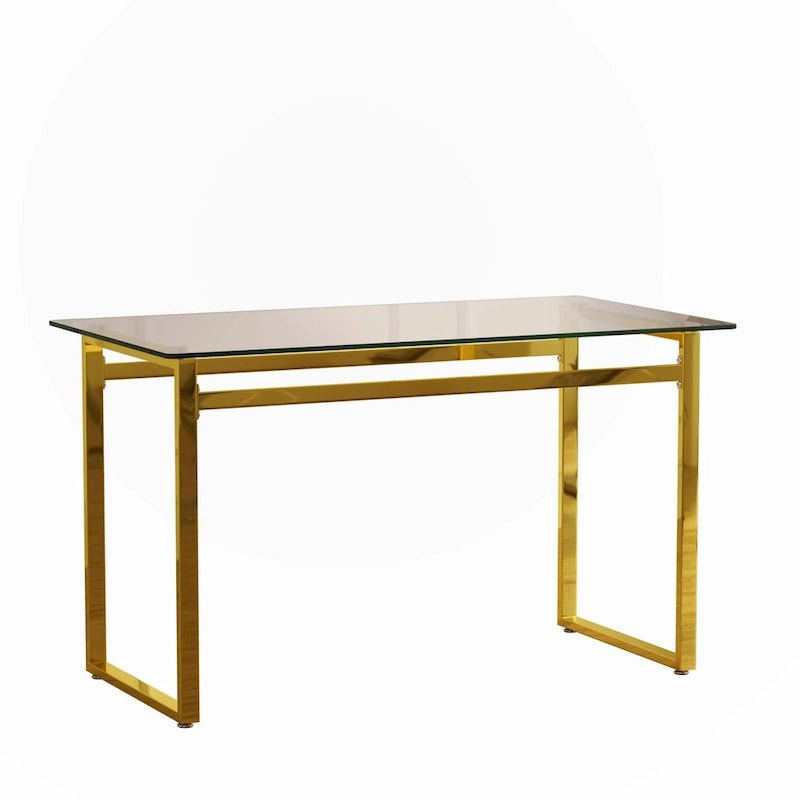 Tavolo da Pranzo Rettangolare in Vetro Minimalista