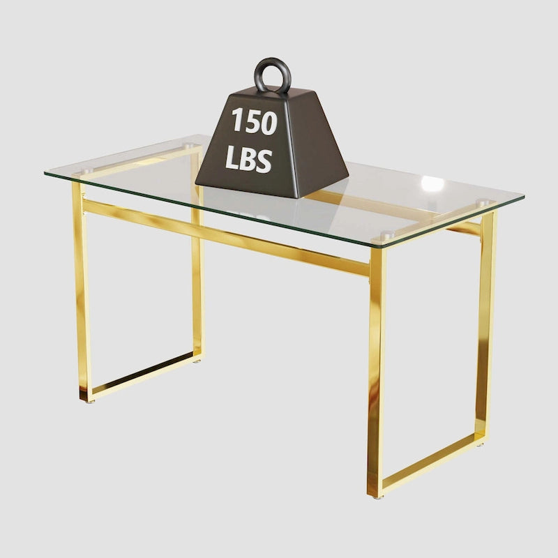 Tavolo da Pranzo Rettangolare in Vetro Minimalista