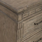  Dusty Taupe Bedside Chest with Charging Station