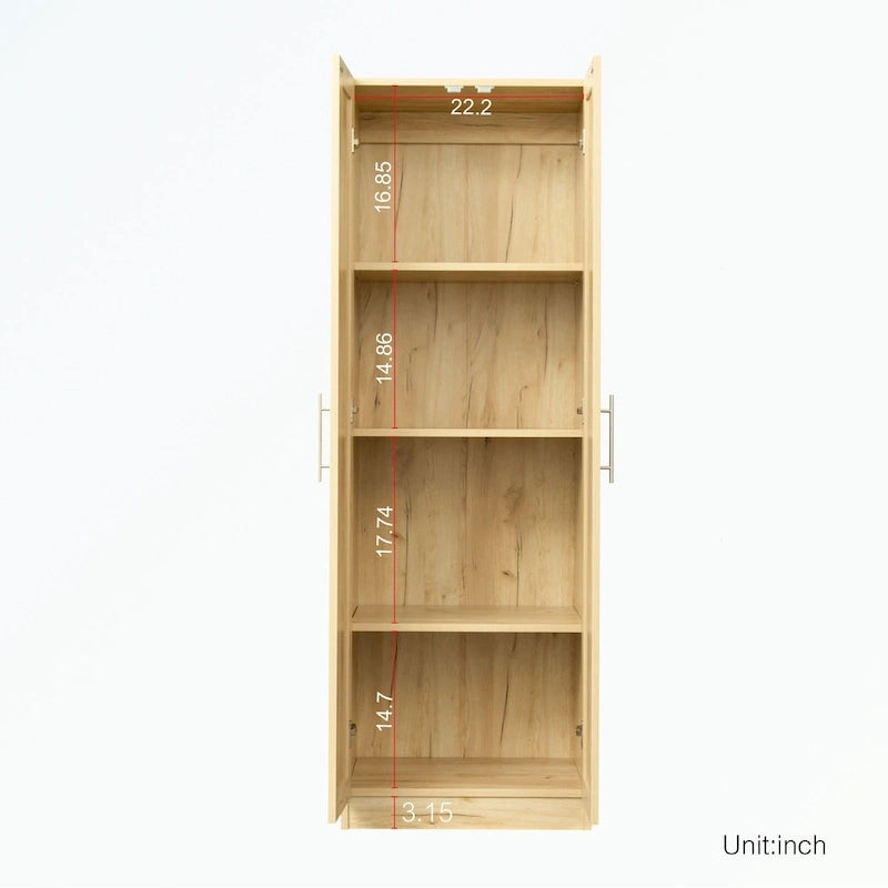 Armadio alto a 2 ante e 3 ripiani