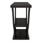 Tavolo console in stile Transizionale color Espresso da 99 cm con ripiano a giorno