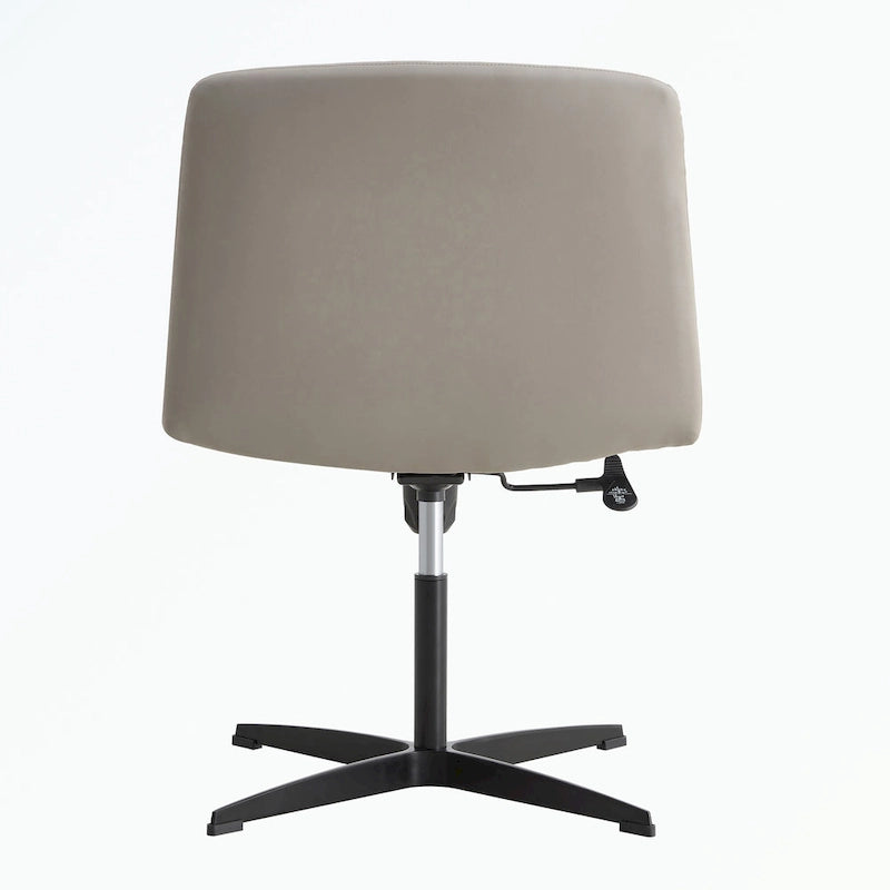 Sedia da ufficio girevole a 360° regolabile con base nera