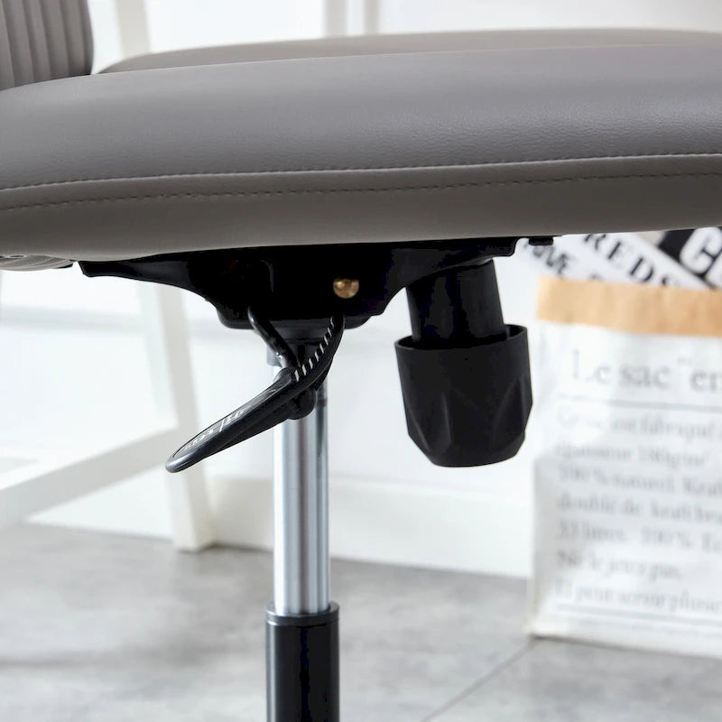 Sedia da ufficio girevole a 360° regolabile con base nera