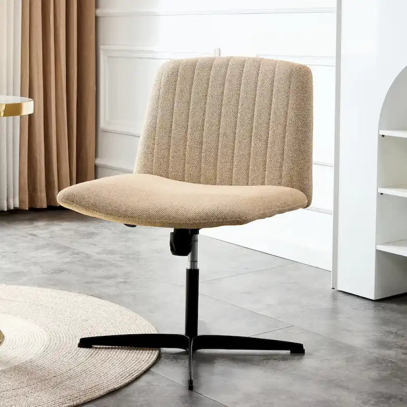 Sedia da ufficio girevole a 360° regolabile con base nera