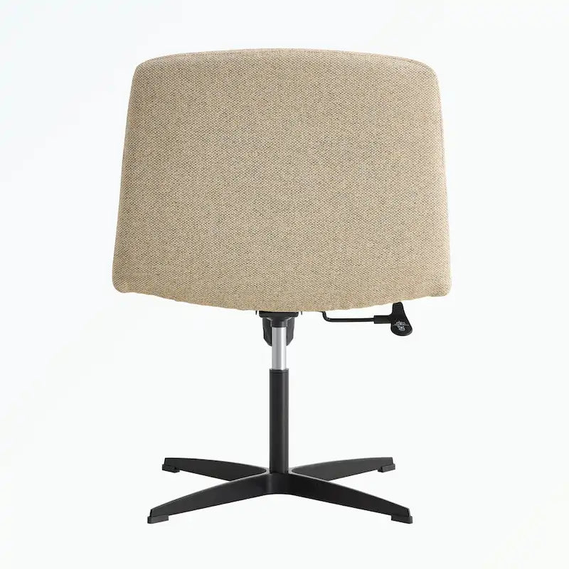 Sedia da ufficio girevole a 360° regolabile con base nera