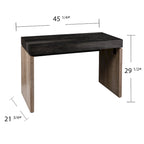 Scrivania transizionale nera in legno