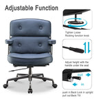 Sedia da ufficio ergonomica in pelle con altezza dello schienale regolabile Lobby Lumbar Support