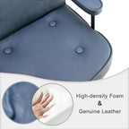 Sedia da ufficio ergonomica in pelle con altezza dello schienale regolabile Lobby Lumbar Support