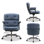 Sedia da ufficio ergonomica in pelle con altezza dello schienale regolabile Lobby Lumbar Support