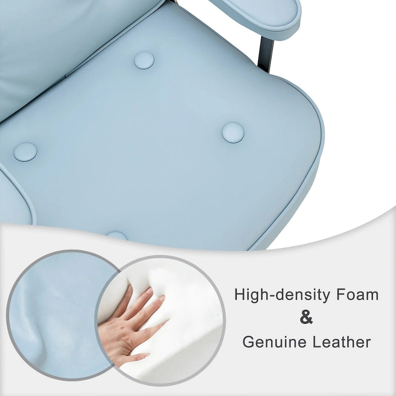 Sedia da ufficio ergonomica in pelle con altezza dello schienale regolabile Lobby Lumbar Support