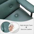 Sedia da ufficio ergonomica in pelle con altezza dello schienale regolabile Lobby Lumbar Support