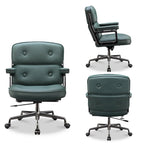 Sedia da ufficio ergonomica in pelle con altezza dello schienale regolabile Lobby Lumbar Support
