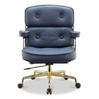 Sedia da ufficio ergonomica in pelle con altezza dello schienale regolabile Lobby Lumbar Support