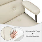Sedia da ufficio ergonomica in pelle con altezza dello schienale regolabile Lobby Lumbar Support