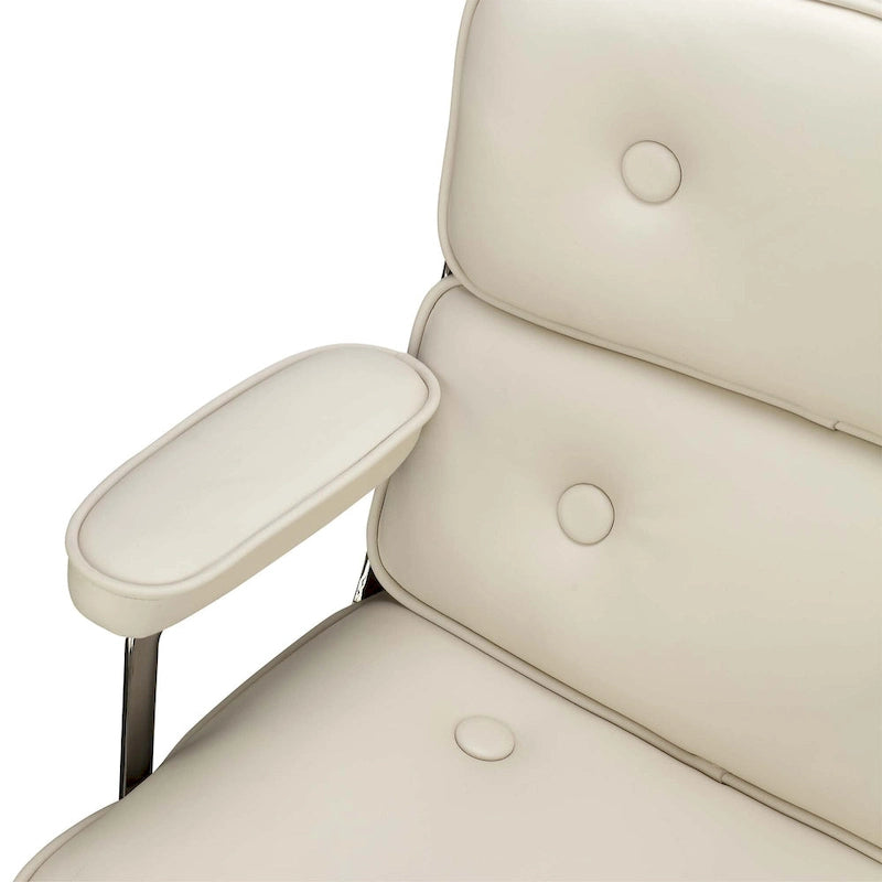 Sedia da ufficio ergonomica in pelle con altezza dello schienale regolabile Lobby Lumbar Support