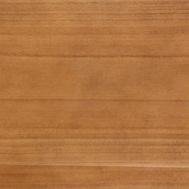 Tavolino comodino a 2 cassetti con finitura color noce marrone in legno Mid-Century Modern e rattan