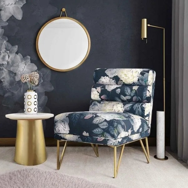  Borden Floral Velvet Chair