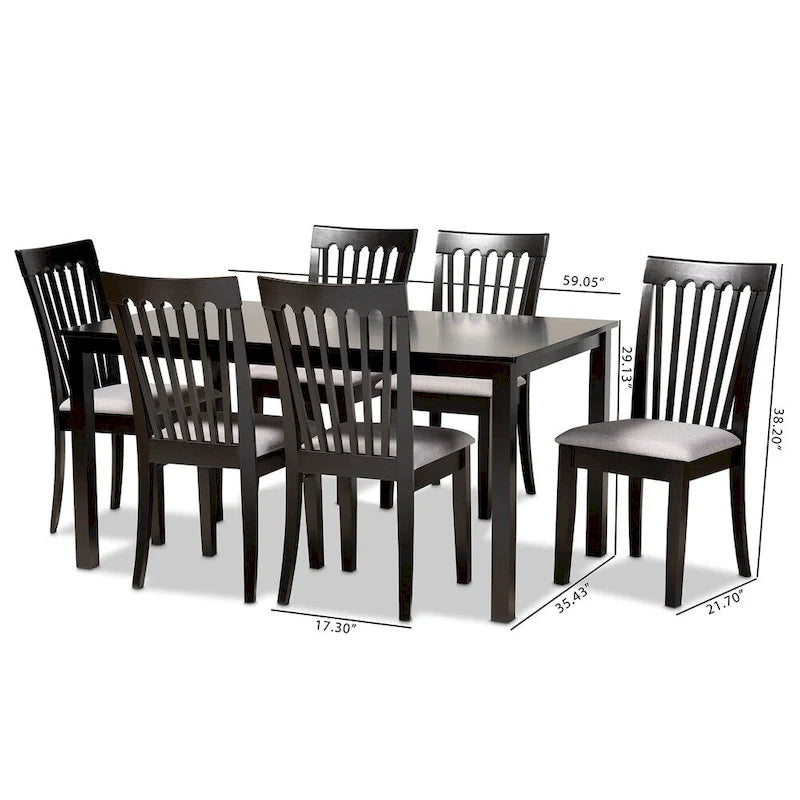 Set da pranzo da 7 pezzi
