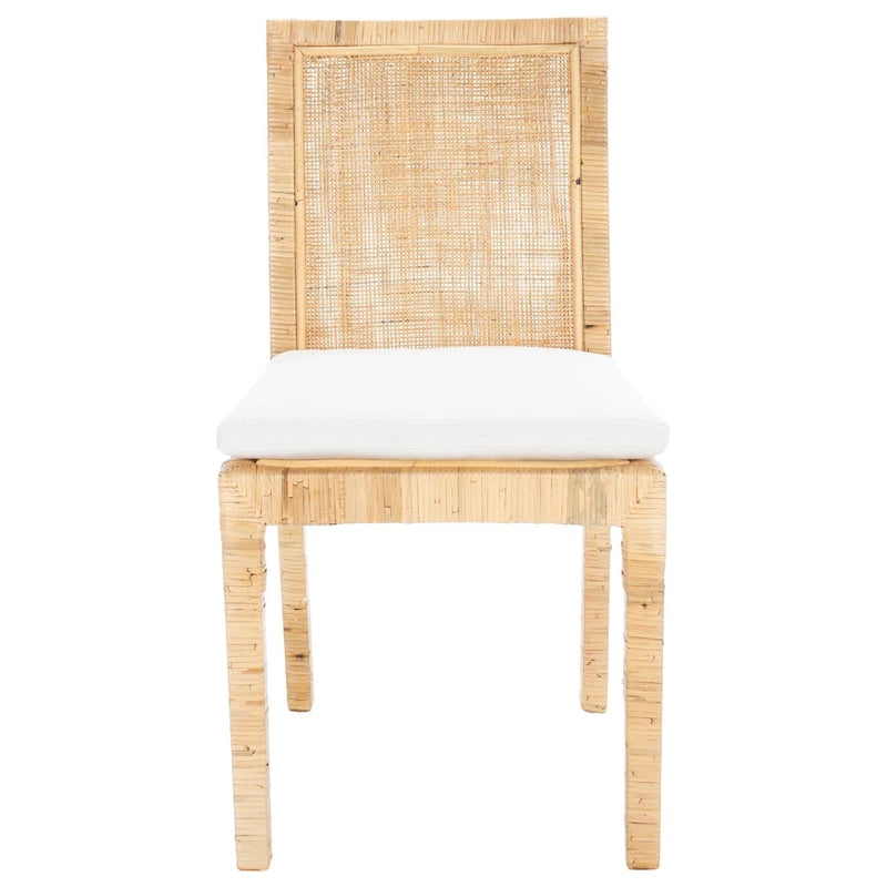 Sedia da pranzo Jessye Cane con cuscino (set da 2) - 21.7 L x 18.1 P x 38.6 A - 22W x 18D x 39H