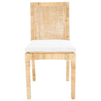 Sedia da pranzo Jessye Cane con cuscino (set da 2) - 21.7 L x 18.1 P x 38.6 A - 22W x 18D x 39H