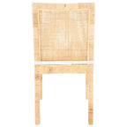 Sedia da pranzo Jessye Cane con cuscino (set da 2) - 21.7 L x 18.1 P x 38.6 A - 22W x 18D x 39H