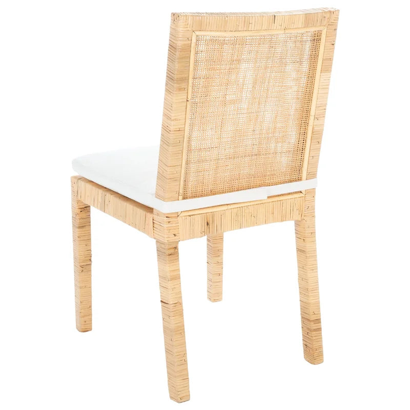Sedia da pranzo Jessye Cane con cuscino (set da 2) - 21.7 L x 18.1 P x 38.6 A - 22W x 18D x 39H