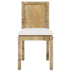 Sedia da pranzo Jessye Cane con cuscino (set da 2) - 21.7 L x 18.1 P x 38.6 A - 22W x 18D x 39H