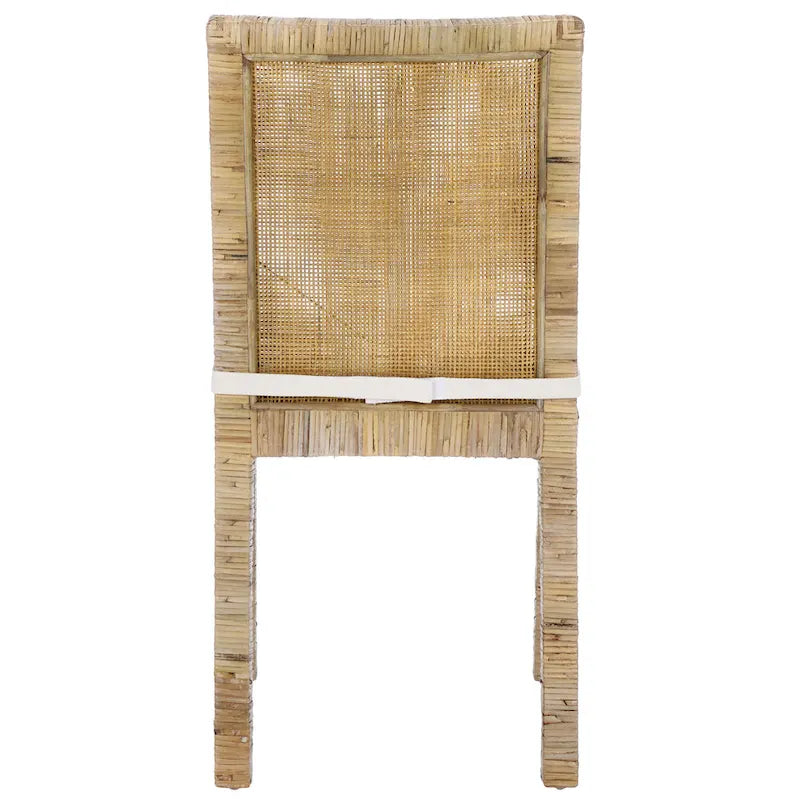 Sedia da pranzo Jessye Cane con cuscino (set da 2) - 21.7 L x 18.1 P x 38.6 A - 22W x 18D x 39H
