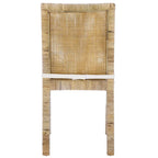 Sedia da pranzo Jessye Cane con cuscino (set da 2) - 21.7 L x 18.1 P x 38.6 A - 22W x 18D x 39H