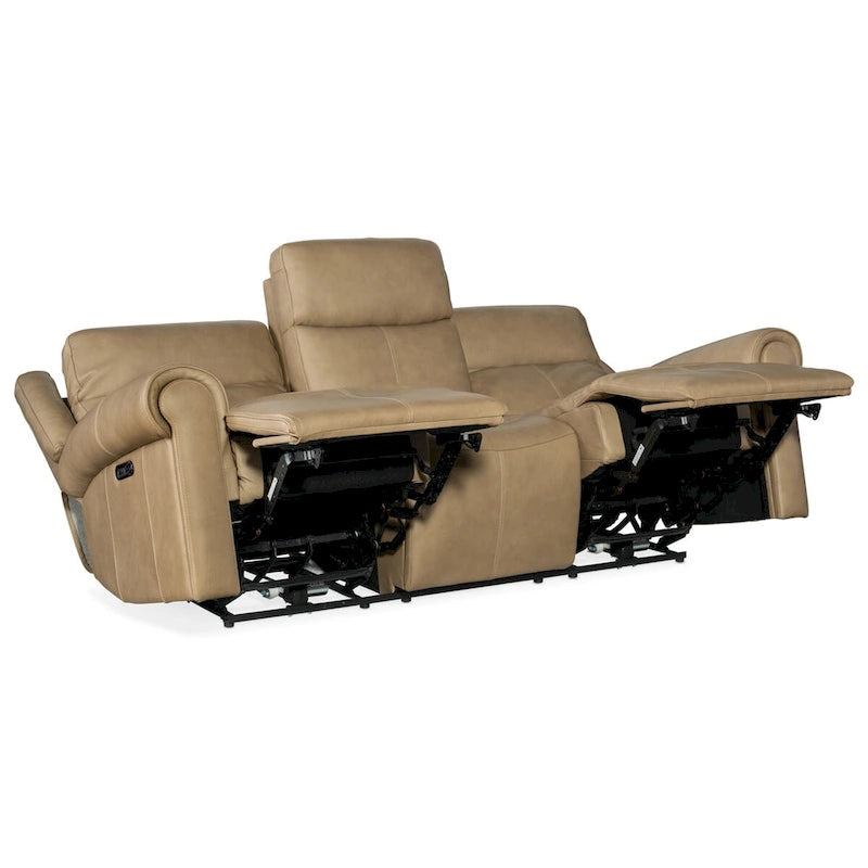 Divano in pelle elettrico largo 89"