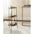  Jerrie Brass Side Table - 14 x 14 x 31.5 - 14Wx14Dx32H