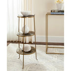  Jerrie Brass Side Table - 14 x 14 x 31.5 - 14Wx14Dx32H