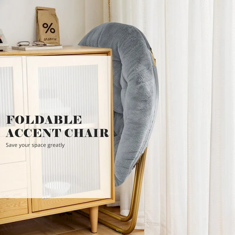 Comoda poltrona accentata imbottita in lino con bottoni capitonné, poltrona da lettura per soggiorno, camera da letto