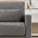 Poltrona di design moderna in ciniglia per soggiorno