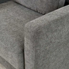 Poltrona di design moderna in ciniglia per soggiorno