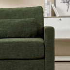 Poltrona di design moderna in ciniglia per soggiorno