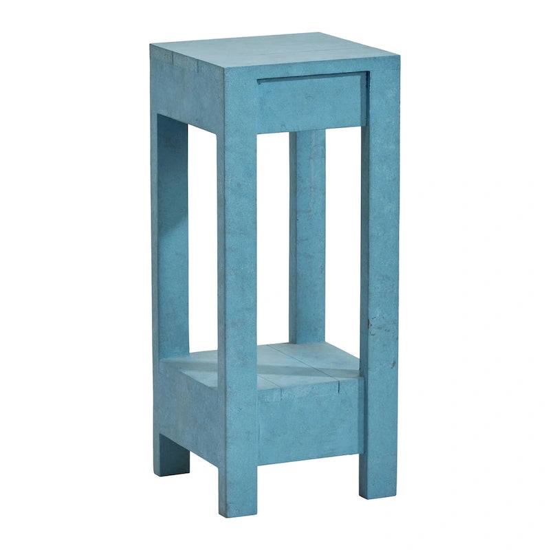 Tavolino da salotto quadrato da 26 pollici, comodino per camera da letto, lato letto, divano da soggiorno, P28 x L27 x A66 cm