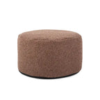  Round Foot Pouf Panama Chocolate