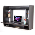 Scrivania per Computer a Muro Versatile - Scrivania da Studio Elegante e Salvaspazio con Mensole - Ideale per il Soggiorno