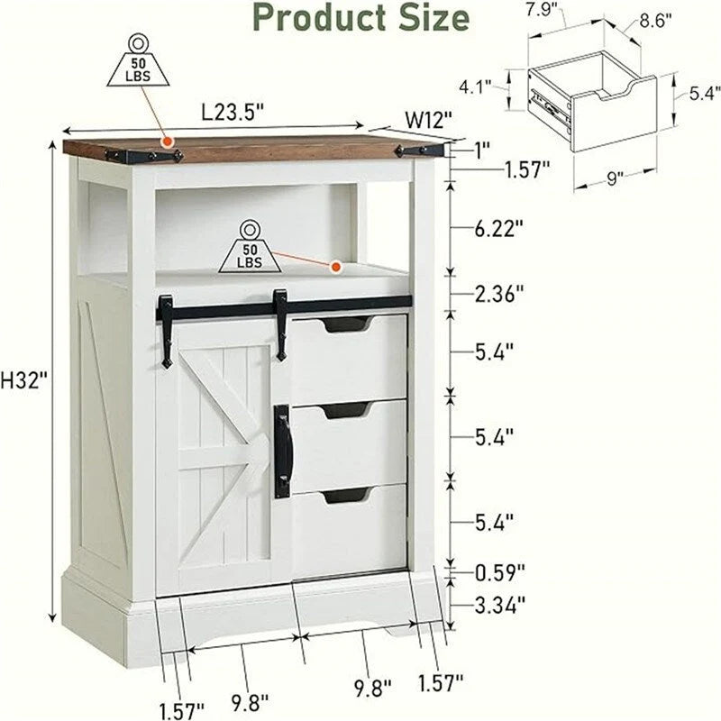 Mobiletto da bagno a terra - 12P x 23,5L x 32A