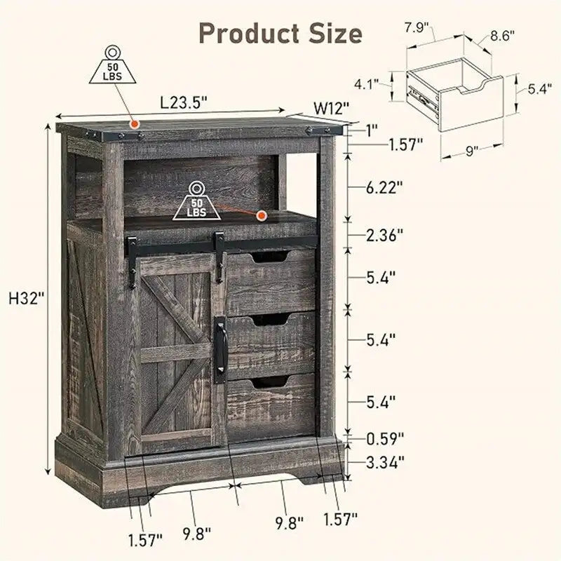 Mobiletto da bagno a terra - 12P x 23,5L x 32A